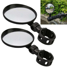 2pcs Adjustable Bicycle Rearview Mirror Handlebar Mount Wide-Angle Convex Cycling Rear View Mirrors