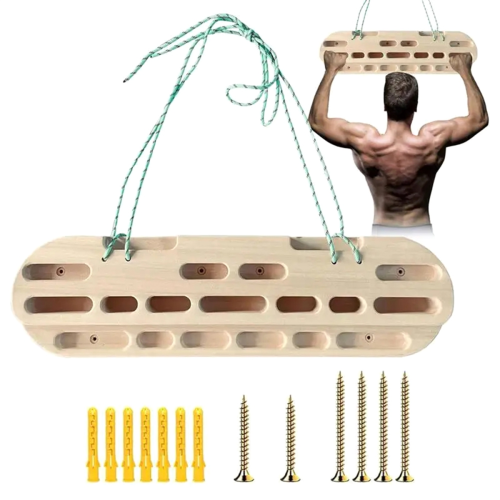 Klettern Griffbrett Stärke Rock Board Tragbare Pull-Up Hangboard Grip-stärkungsmittel Unterarm Exerciser 2