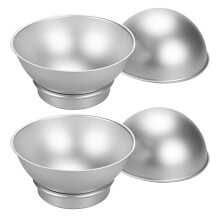 4Pcs/Set Round 3D Ball Shaped Cake Tin Aluminum Pan Decorating Pastry Tools Mold