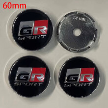 4Pcs 60mm Car Wheel Center Hub Cap Rim Cover For Toyota GR Sport Yaris Corolla C-HR RAV4 Camry Prado Prius Auto Accessories