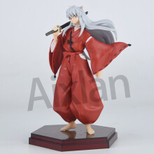 (20cm Inuyasha A)Anime Inuyasha Figuuri Inuyasha Kikyō Sesshoumaru Higurashi Kagome PVC-toimintafiguuri
