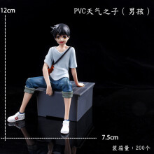(1)12-19cm Anime-hahmo Weathering With You Amano Hina Figuuri Morishima Hodaka Toimintahahmo Collection