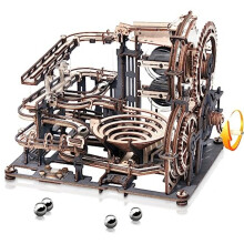 (STLGA01)Robotime Rokr Electric Model Kits Marmorinen avaruussatama 3D-palapelit Aivoharjoitus Puiset palapelit