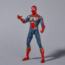 (1) Spiderman Anime Figuurilelut Lasten Sarjakuva Spider-Man Ironman Hulk Valokuva Figuurimalli