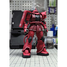 (Punainen)Hg 1/144 Mc-06c-6 R6 Zaku 2 The Base Limited Ver Painting Color Assembly Mallisarja Collection Toiminta