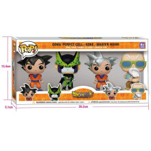 (Dragon Ball) 4 kpl/setti Funko POP Figuuri GOKU PERFT CELL MASTER ROSHI Vinyyli Clint Toimintafiguuri Keräily