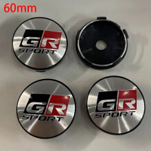 4Pcs 60mm Car Wheel Center Hub Cap Rim Cover For Toyota GR Sport Yaris Corolla C-HR RAV4 Camry Prado Prius Auto Accessories