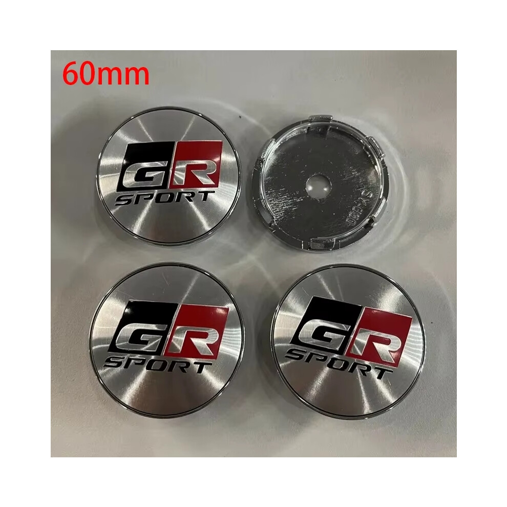 4Pcs 60mm Car Wheel Center Hub Cap Rim Cover For Toyota GR Sport Yaris Corolla C-HR RAV4 Camry Prado Prius Auto Accessories-image-OPC-PHF9CGP-NEW