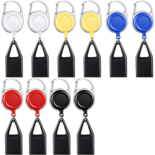 10 pezzi portachiavi con clip per accendino retrattile, colori assortiti, con copertura classica, singolo