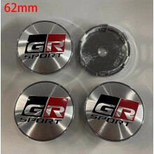 4Pcs 62mm Car Wheel Center Hub Cap Rim Cover For Toyota GR Sport Yaris Corolla C-HR RAV4 Camry Prado Prius Auto Accessories
