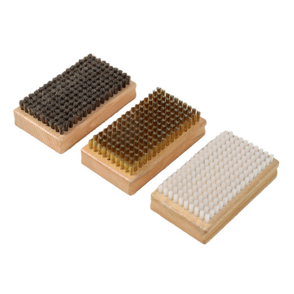 Spazzola Per Sciolinatura Snowboard In Filo Di Acciaio/Nylon/Crine Di Cavallo, Strumento Per La Manutenzione Degli Sci-image