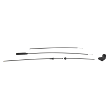 Câble Bowden de déverrouillage du capot moteur 3 pièces pour E46 320I 323I 98-05 51238208442