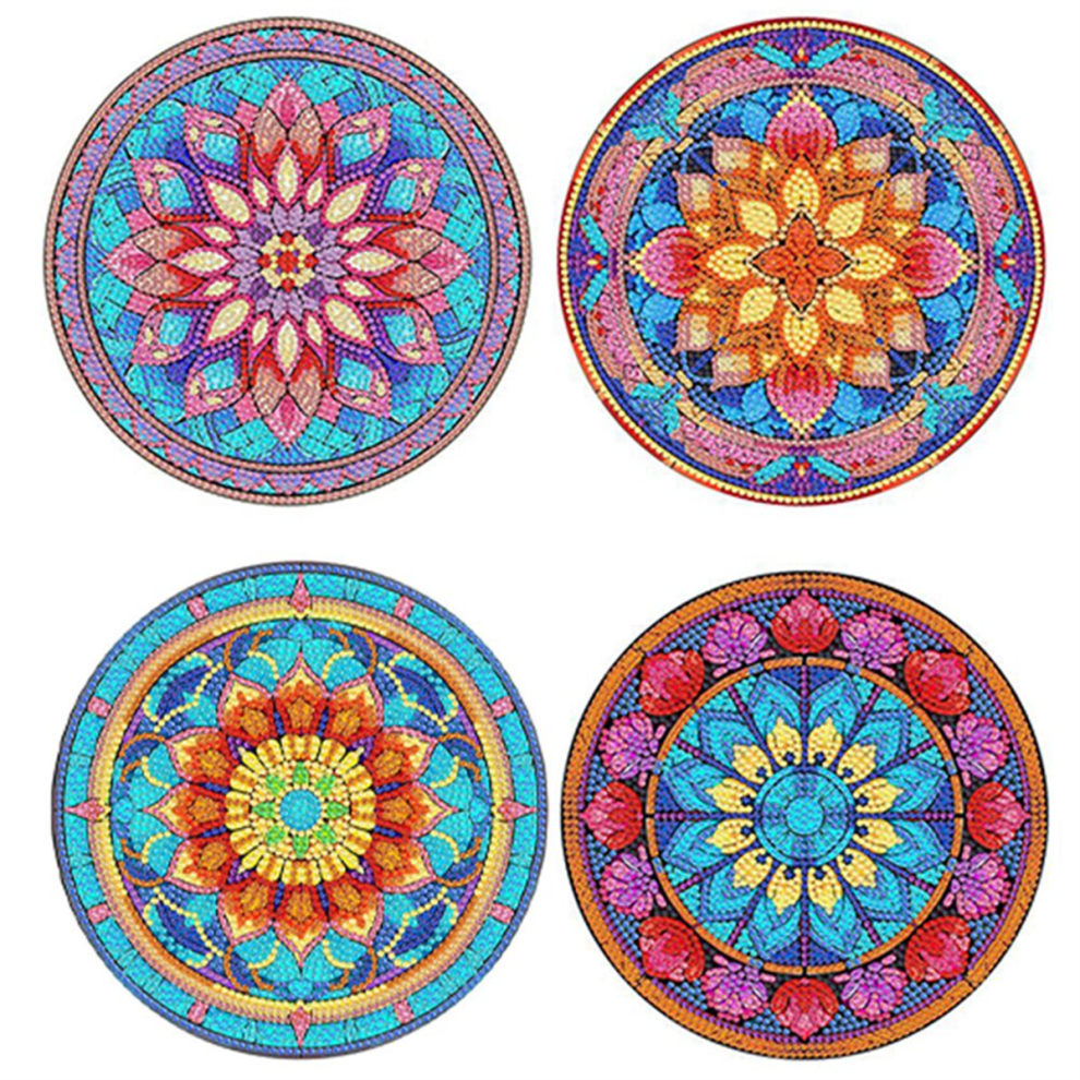 stuks DIY Diamond Art Painting Placemat Ronde antislip acryl tafelmatten voor decoratie A
