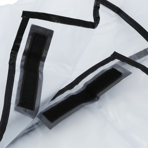 Capa de chuva para bolsa de golfe com zíper, à prova d'água e poeira, transparente 2