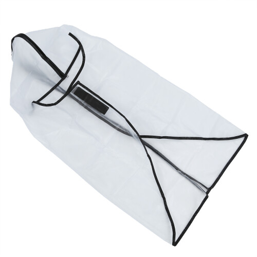 Capa de chuva para bolsa de golfe com zíper, à prova d'água e poeira, transparente