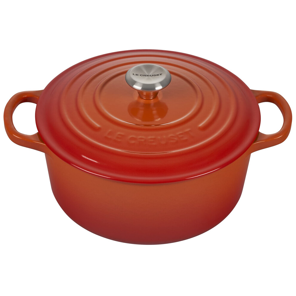 Le Creuset Enameled Cast Iron Signature Round Dutch Oven  3.5 qt.   Flame