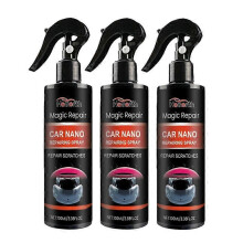 (3pcs) Car Nano Repairing Spray Products Repair Scratches Detailing Coating Agent Glossy Car Cleaning Ceramic Coat for Automobile 100ml