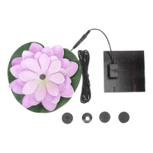 1 Set Landscaping Water Lily Solar Fountain Floating Waterscape Garden Solar Fountain