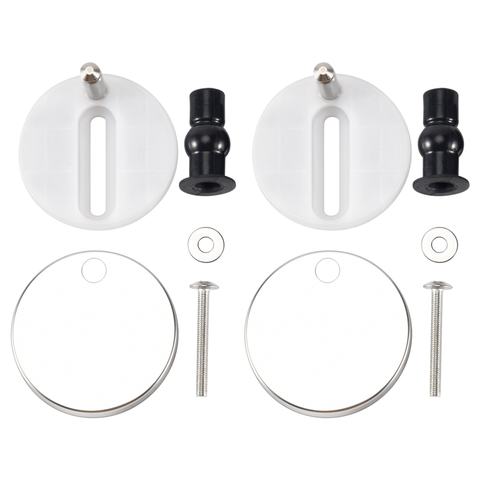 Lot de 2 nouveaux ensembles de vis pour abattant de toilette, charnière de fixation supérieure, outil de réparation et de remplacement