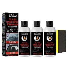 2x Car Glass Oil Film remove Polishing Coating Paste Set with clean Sponge Windshield Rainproof Anti-fog Maintenance