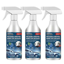 3x Car Glass Anti-fog And Rain-proof Agent Waterproof Spray Windshield Coating Agent Cleaning And Defogging