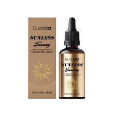Sunless Tanning Drops To Drink Drinkable Sunless Tanning Drops To Drink Customizable Glowing Effortless Effective Dark-Tan Drops