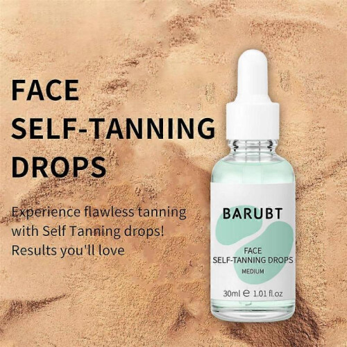 (Green) Minglan Self Tanning Face Drops Medium 30ml 1