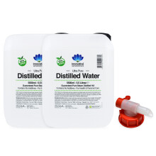 Distilled Water - Ultra Pure - 11 Litres - With Jerry Can Tap