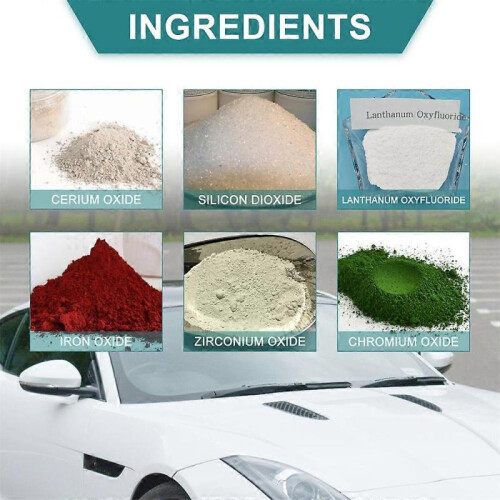 Kit de polissage de verre, poudre d'oxyde de cérium 100g 2