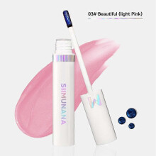 (03#Beautiful(light Pink) Siimunana Lip Stain, Imaginaryls Lip Stain Long Lasting Matte Non-stick Cup