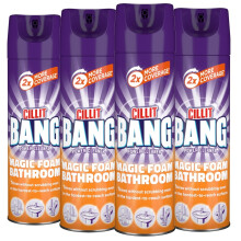 4 x Cillit Bang Active Foam Bathroom Surface Soapscum & Shower Cleaner 600ml