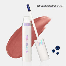 (05#Lovely(chestnut Brown) Siimunana Lip Stain, Imaginaryls Lip Stain Long Lasting Matte Non-stick Cup