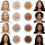 (Golden Beige) Phoera Matte Setting Compact Pressed Powder Face Foundation Make Up Base Fixer 2