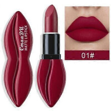 (A 01) 10 Color Matte Lipstick Velvet Rich Color Rendering Lip Makeup Tool Long Lasting