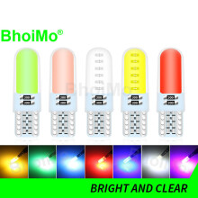 (Pink-T10)BhoiMo 2kpl Led T10 Polttimo W5W 194 Silikoni COB Rekisterikilven sisäilman oven luku