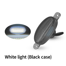 (Musta valkoinen valo - 3 kpl) LED-etusäleikön merkkivalot projektorilinssikokoonpanolla, yhteensopiva autojen