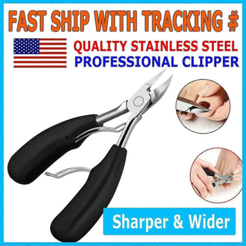 2025 Precisely Engineered Toenail Clippers, Black Handle for Thick Nails