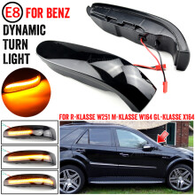 2X LED dynaaminen suuntavilkkujen peräkkäinen peilin vilkkulamppu Mercedes-Benz M ML GL Class W164