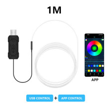 (1 metri) Auton sisäilman valo RGB LED-valonauha Neon näkymätön valo USB kuituoptinen ympäristö