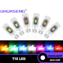 (Sininen-T10-Normaali 2kpl)2KPL T10 Vilkkuu W5W Led Flash Strobe 5W5 Polttimo 194 Sisäpysäköinti Rekisterikilpi