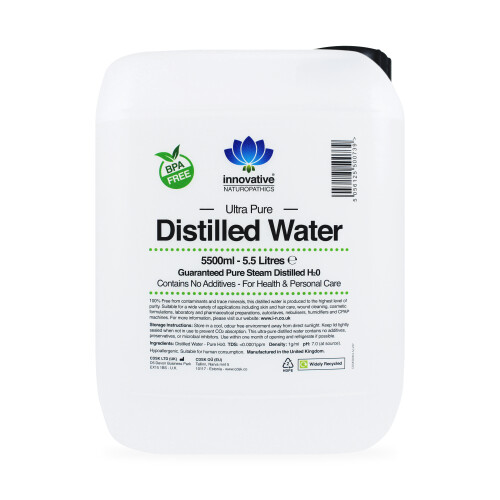 Distilled Water - Ultra Pure - 5.5 litres - Includes Jerry Can Tap 1