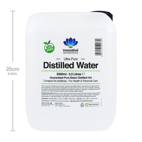 Distilled Water - Ultra Pure - 5.5 litres - Includes Jerry Can Tap 2
