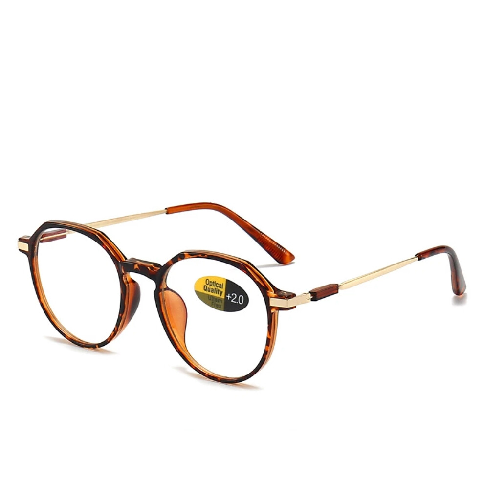 (Hawksbill) Men Women Round Blue Light Blocking Reading Glasses Classic Presbyopic Reader-image-OPC-PHFBX2S-NEW