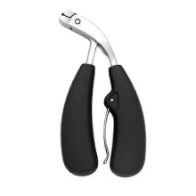 (Black Silver)2025 Ergonomic Angled Toenail Clippers for Seniors - Thick Nail Trimmer with Comfort Grip