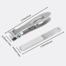 2025 15mm Wide Jaw Opening Nail Clippers, with Nail File