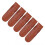2025 5PCS Clipper Case Portable Exquisite Texture Brown Comfortable Touch Protective Sheath for Barber 5