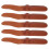 2025 5PCS Clipper Case Portable Exquisite Texture Brown Comfortable Touch Protective Sheath for Barber 4
