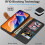 TCL 605 Case with 3 Card Slots, RFID Blocking Wallet Phone Cover 3