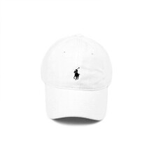 (White) Cap Baseball Sun Hat Wide Brim Cotton Material Adjustable Breathable Fashion