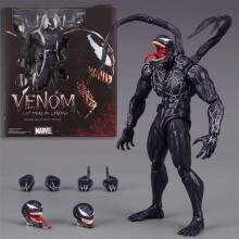 (SHF Venom)Hasbro Venom The Last Dance Venom vs Spider-Man Venom 3 Figura de acción SHF Modelo de juguete Muñeca